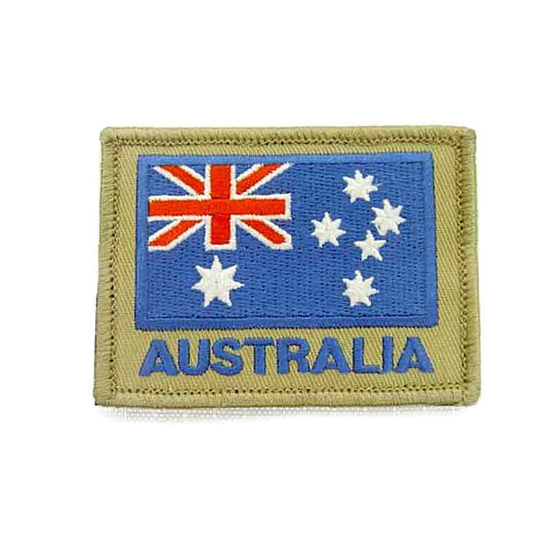 Platatac Australian Flag Patch (Blue on Tan)