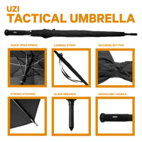 UZI Tactical Umbrella Black