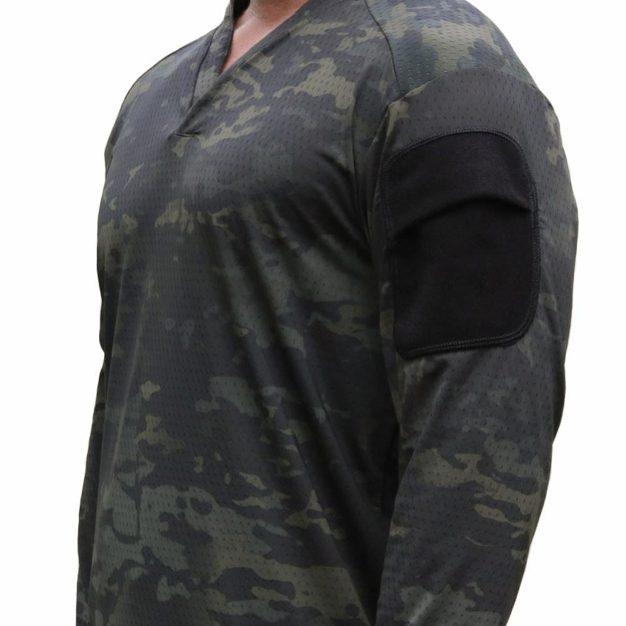 VELOCITY SYSTEMS 長袖 M multicam black Velocity Systems Boss Rugby Long Sleeve Shirt - Platatac