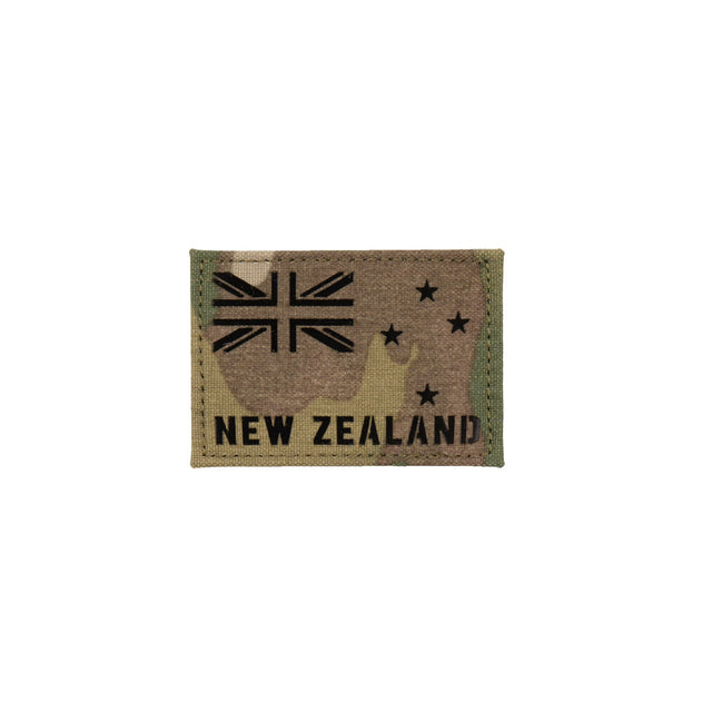 New Zealand IR Laser Cut Patch With Text - Small Multicam - Platatac