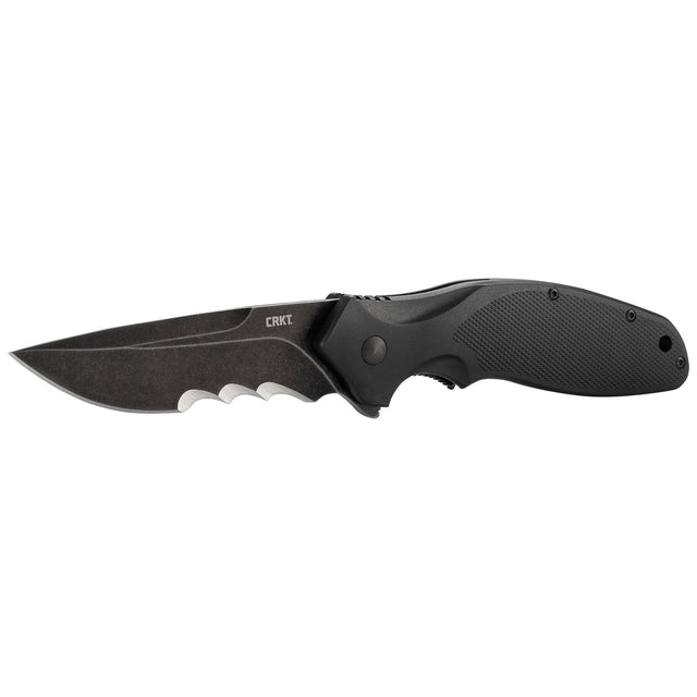 CRKT SHENANIGAN™ BLACK WITH VEFF SERRATIONS™