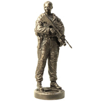 Naked Army Female Soldier – Cold-Cast Bronze Figurine - Platatac