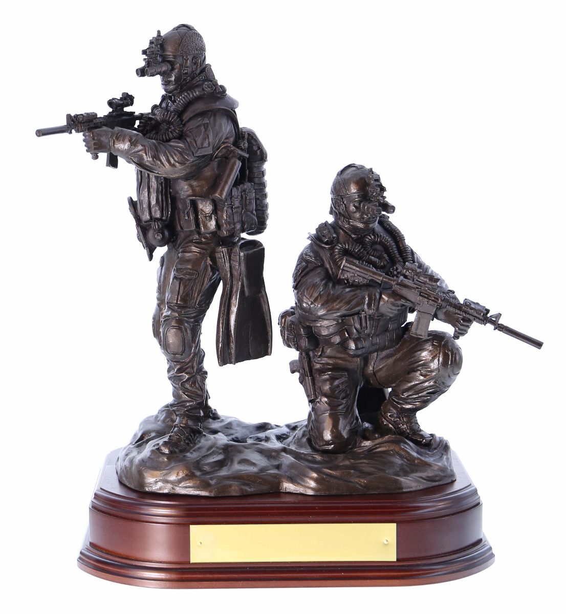 Ballantynes Special Forces Combat Swimmer Pair, Bronze Statue