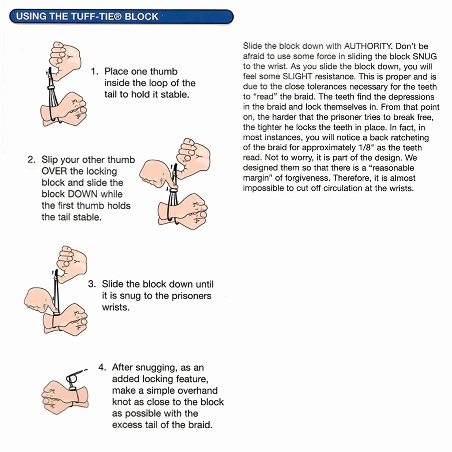 Tuff-Tie® Hand Restraints