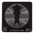 Square Subdued Union Jack Skull Sticker - Platatac