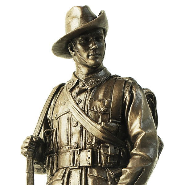Naked Army "Soldier On" AIF 1918 - WW1  Cold-Cast Bronze Figurine