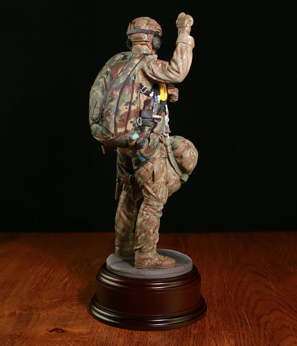 Ballantynes Special Forces HALO Military Freefall Parachutist 2023, Bronze Statue - Platatac