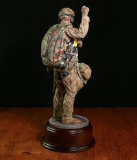 Ballantynes Special Forces HALO Military Freefall Parachutist 2023, Bronze Statue - Platatac