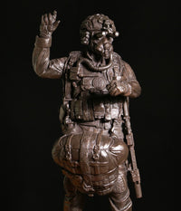 Ballantynes Special Forces HALO Military Freefall Parachutist 2023, Bronze Statue - Platatac