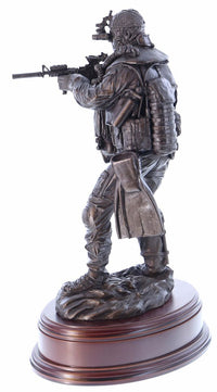 Ballantynes Special Forces Standing Combat Swimmer, Bronze Statue