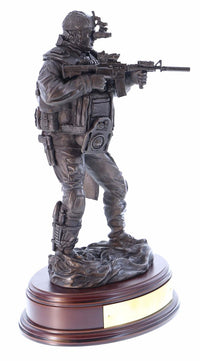 Ballantynes Special Forces Standing Combat Swimmer, Bronze Statue