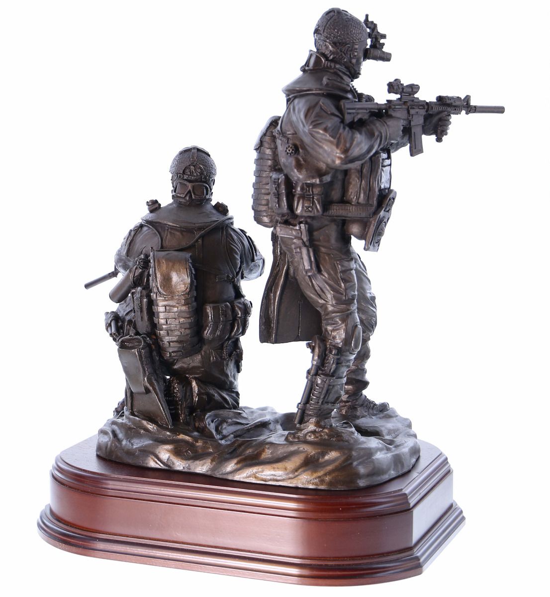 Ballantynes Special Forces Combat Swimmer Pair, Bronze Statue