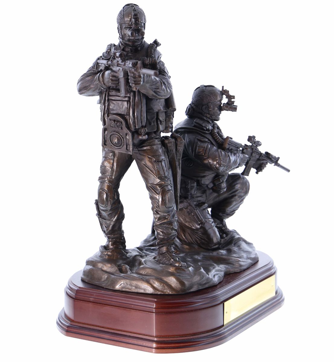Ballantynes Special Forces Combat Swimmer Pair, Bronze Statue