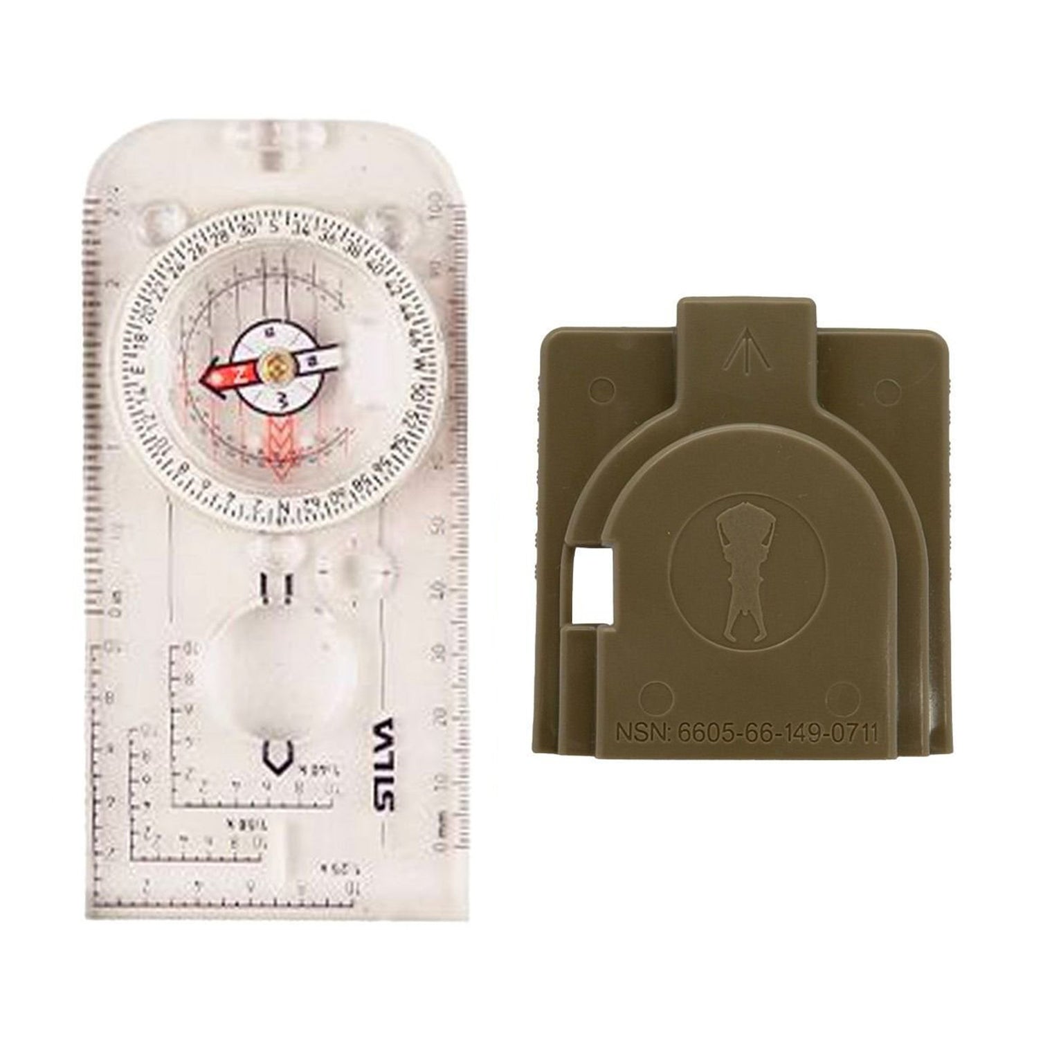 Silva 55-6400/360 MS Mils Compass Bundle