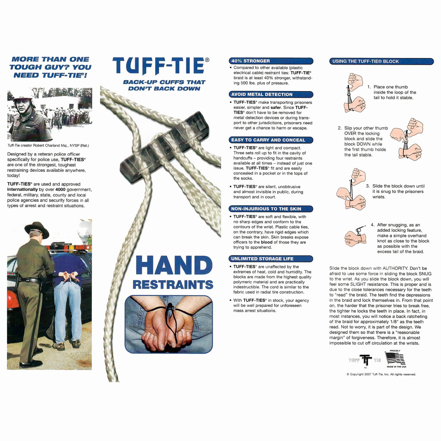 Tuff-Tie® Hand Restraints
