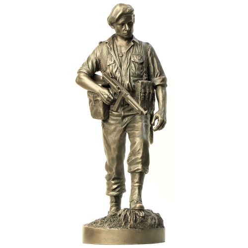 Naked Army WW2 Commando – Cold-Cast Bronze Figurine