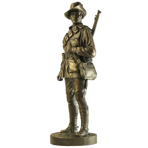 Naked Army Australian Lighthorse Trooper, 1915 – Cold-Cast Bronze Figurine