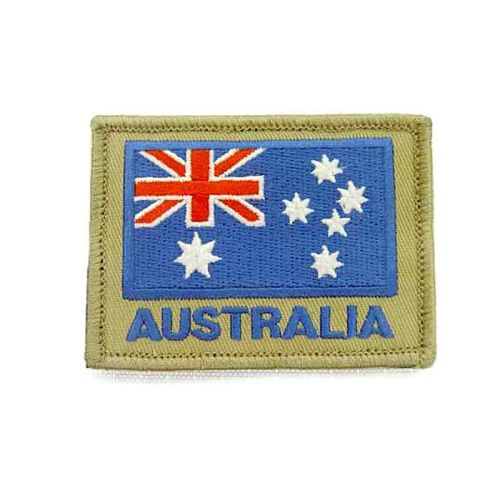 Platatac Australian Flag Patch (Blue on Tan)