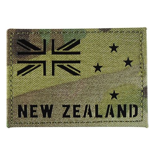 PLATATAC New Zealand Flag IR Laser Cut Nylon Patch (75mm x 50mm)
