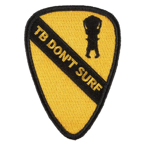 PLATATAC CAV TB Don't Surf Embroidered Patch