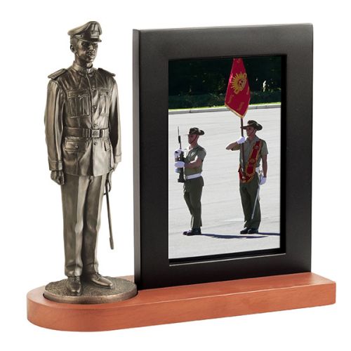 Naked Army "RMC Duntroon" 7"/180mm Figurine With Photo Frame