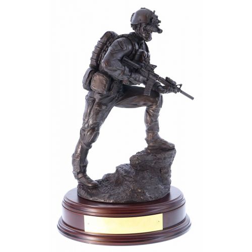 Ballantynes Special Forces Trooper on Night Operations, Bronze Statue