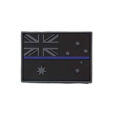 Platatac Australian Flag Thin Blue Line PVC Patch