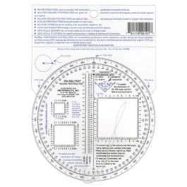 Blue RM PRODUCTS Military Round Protractor 