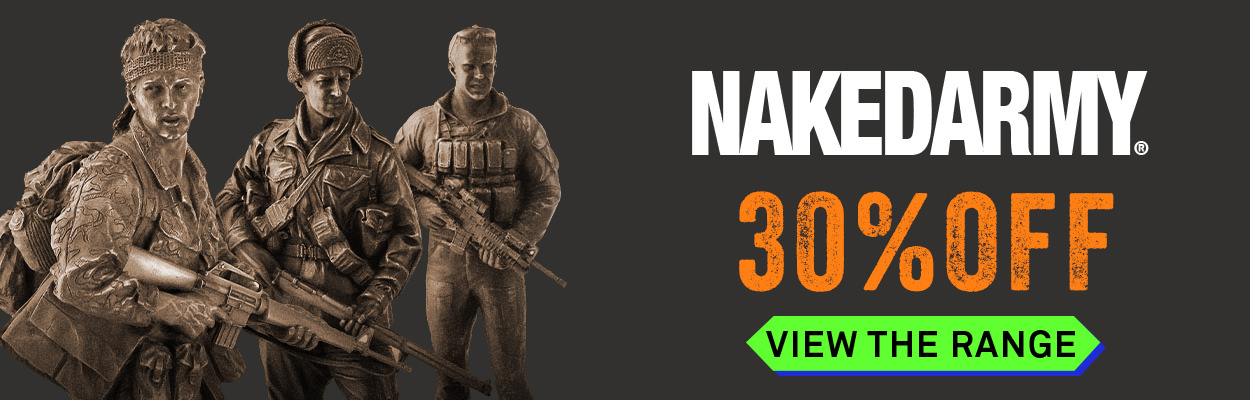 Save 30% off Naked Army statues